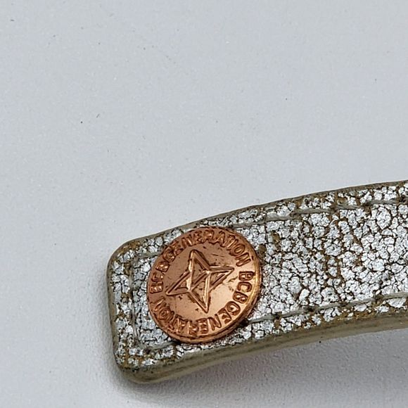 BCBGeneration Amor Love Heart Metallic Leather Cuff Bracelet - Picture 6 of 7